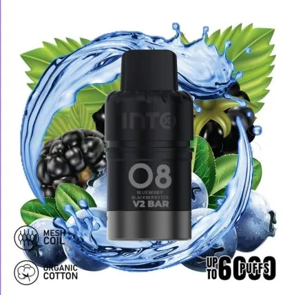 pod flavor​:INTO V2 (Compatible IGET Bar Plus) Blueberry Blackberry Ice - LocalCigSupplies Australia