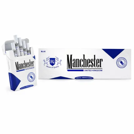 Manchester Flow Filter Blue (Carton) - LocalCigSupplies Australia